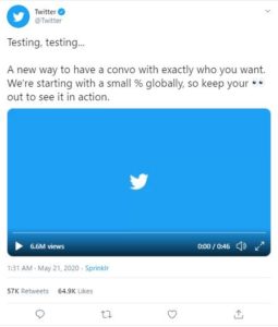 Twitterの対応
