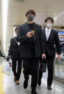 新田真剣佑のプライベートショット