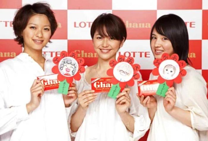 長澤まさみのロッテガーナ母の日イベントの写真