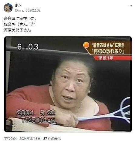騒音おばさんに関するポスト1
