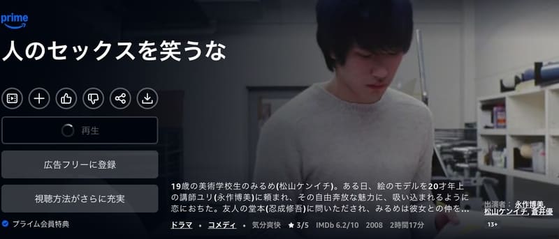人のセックスを笑うな