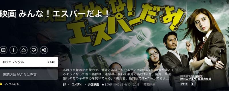 映画 みんな !エスパーだよ!